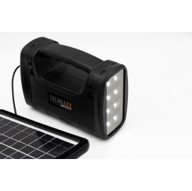 KIT INCLUDING SOLAR PANEL, POWER STATION, 3 160lm LED BULBS