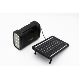 KIT INCLUDING SOLAR PANEL, POWER STATION, 3 160lm LED BULBS