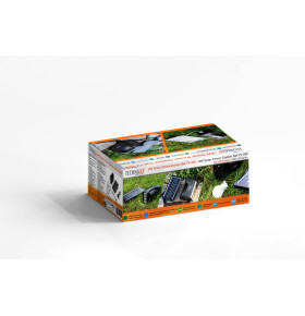 KIT INCLUDING SOLAR PANEL, POWER STATION, 3 160lm LED BULBS