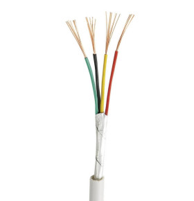 ALARM CABLE 4x0.22mm SECTION TCCA SHIELDED 100m REEL