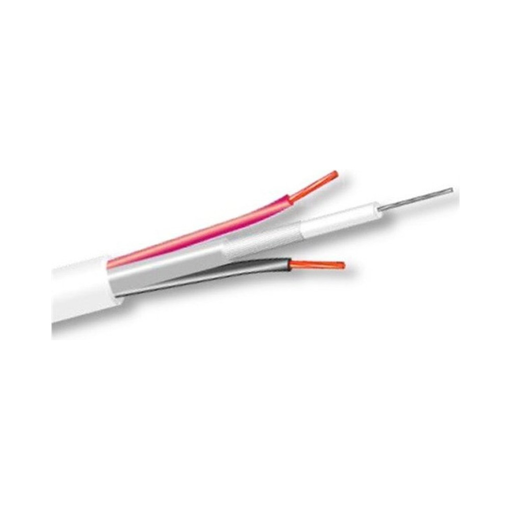 RJ59 BNC + 2X0.75mm POWER CABLE 100m REEL