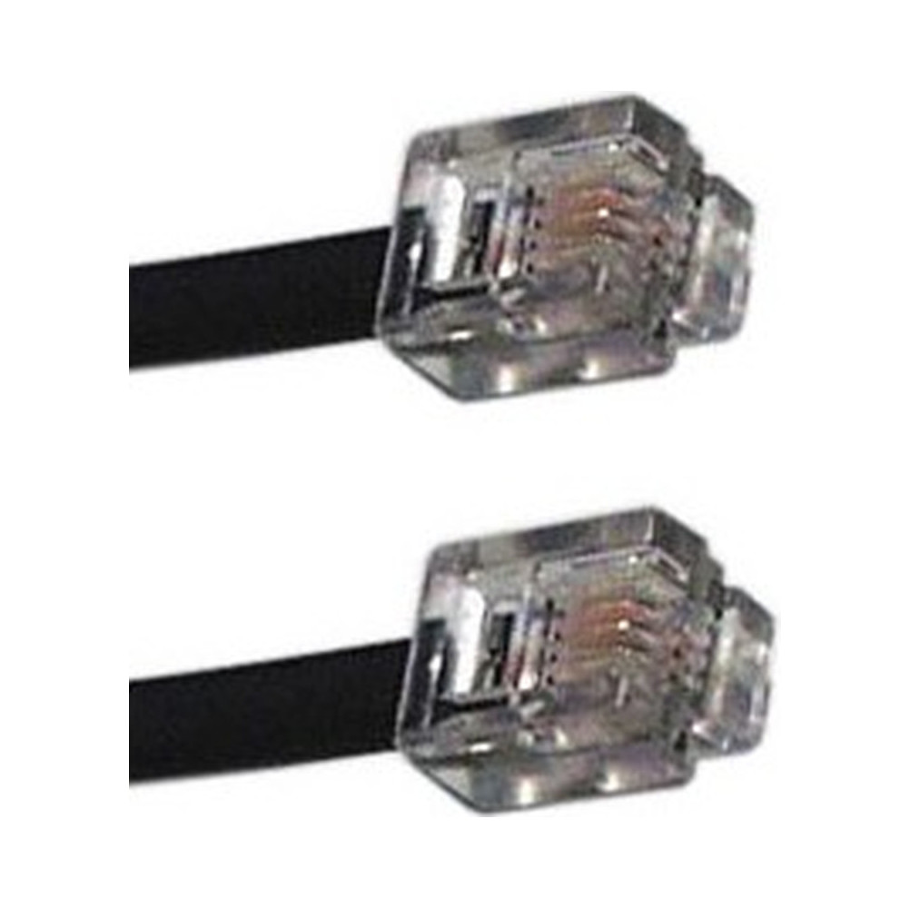 LINEAR TELEPHONE EXTENSION PLUG/PLUG 5m BLACK