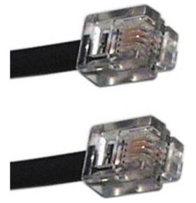 LINEAR TELEPHONE EXTENSION PLUG/PLUG 10m BLACK