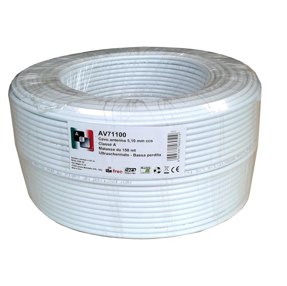 COAXIAL ANTENNA CABLE Ø5.1mm 96 STRANDS