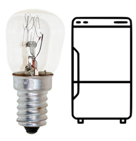 FRIDGE INCANDESCENT BULB E14 15W 60-95lm HEAT RESISTANT