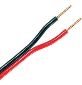HI-FI CABLE H03VH-H RED/BLACK 2x0.75mm SECTION 20m REEL