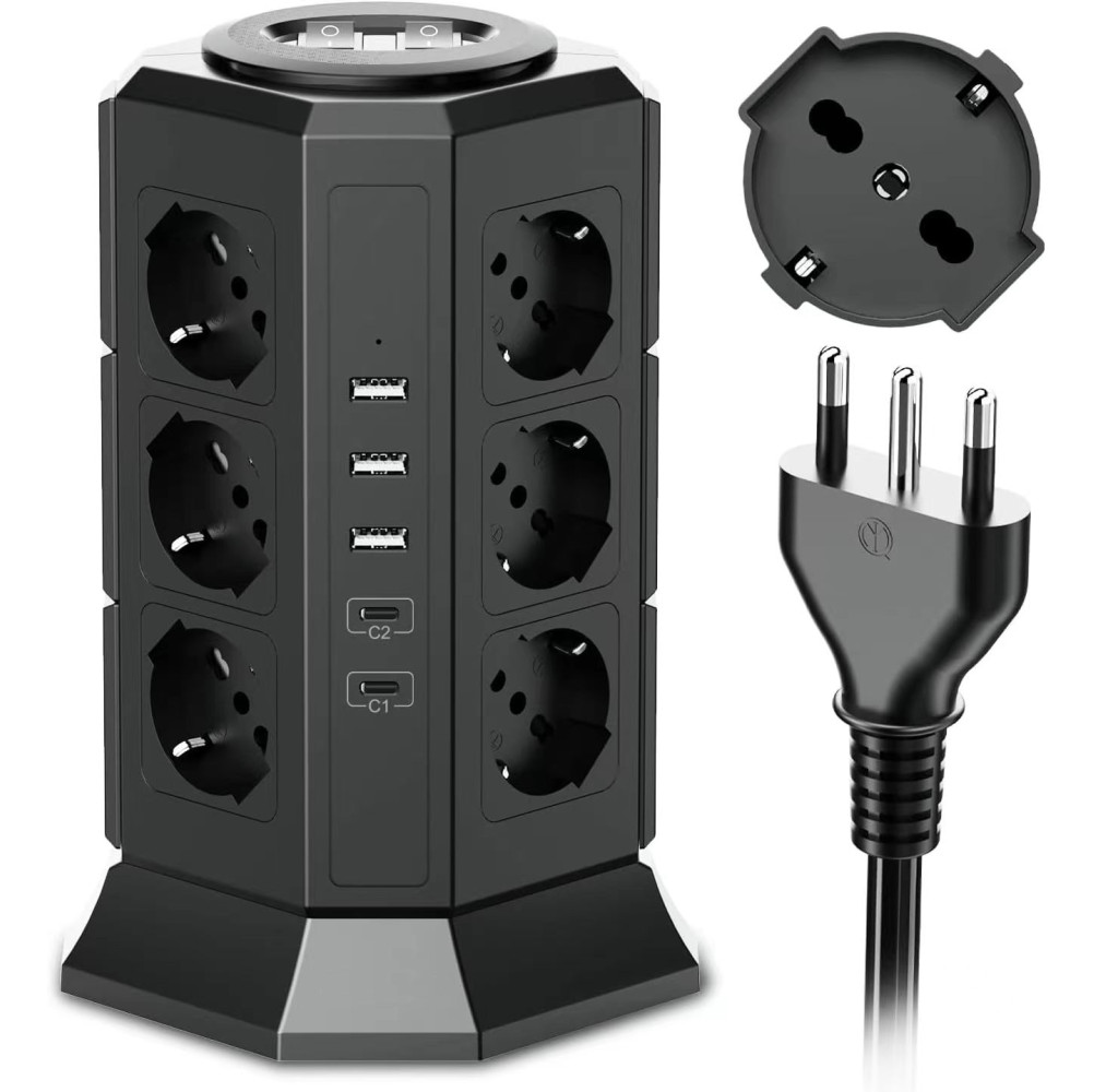 Vertical Tower Power Strip