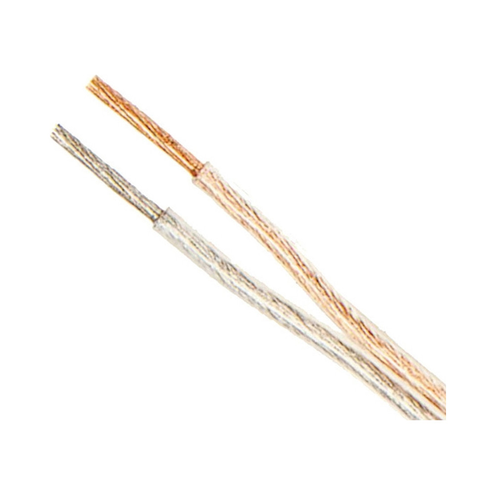 HI-FI CABLE H03VH-H TRANSPARENT 2x1.5mm SECTION 10m REEL