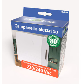 WIRED WALL-MOUNT DOORBELL 220 / 240 Vac