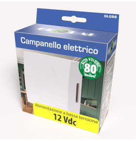 WIRED WALL-MOUNT DOORBELL 12 Vdc