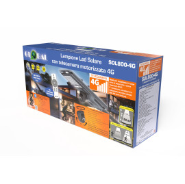 SOLAR LED STREET LIGHT WITH 4G MOTORIZED CAMERA