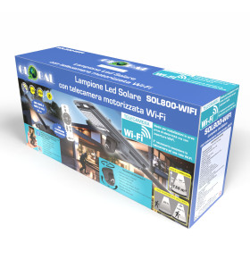 SOLAR LED STREET LIGHT WITH WI-FI MOTORIZED CAMERA