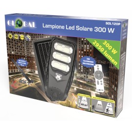 SOLAR PRO FLOODLIGHT WITH 2200 LUMEN - IP65 PHOTOVOLTAIC PANEL