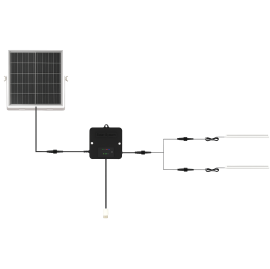 SOLAR-POWERED LIGHTING KIT WITH 2 TUBES