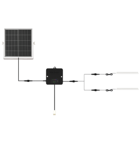 SOLAR-POWERED LIGHTING KIT WITH 2 TUBES