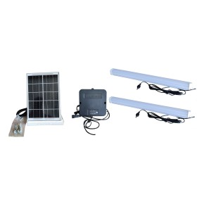 SOLAR-POWERED LIGHTING KIT WITH 2 TUBES