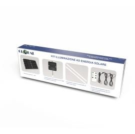 SOLAR-POWERED LIGHTING KIT WITH 2 TUBES