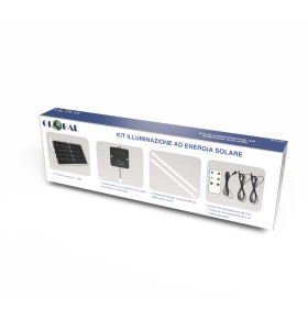 SOLAR-POWERED LIGHTING KIT WITH 2 TUBES