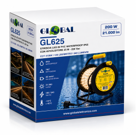 Waterproof PVC LED Strip IP65 with 25 m Reel – 200W