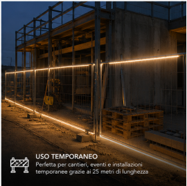 Waterproof PVC LED Strip IP65 with 25 m Reel – 200W