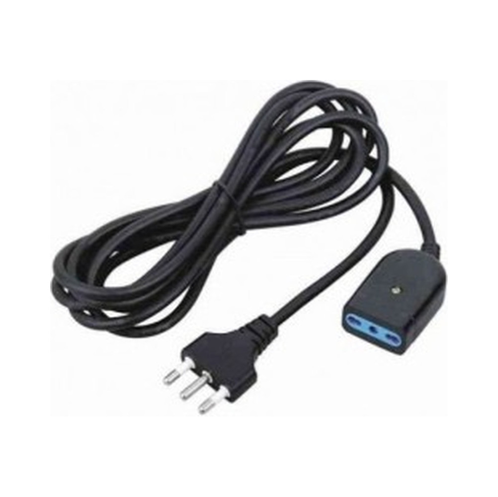 5m EXTENSION CORD 10A PLUG 10A SOCKET 3x0.75mm SECTION BLACK