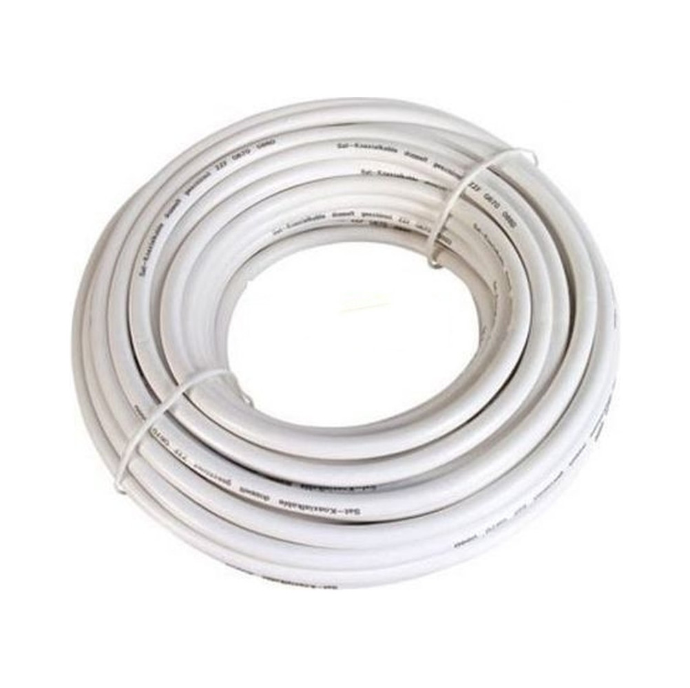 BIPOLAR CABLE H03VVH2-F 2x0.75mm SECTION WHITE 5m REEL