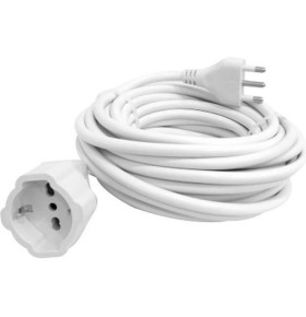 GARDEN EXTENSION CORD 16A PLUG 10/16A+SCHUKO SOCKET 3x1.5mm SECTION WHITE